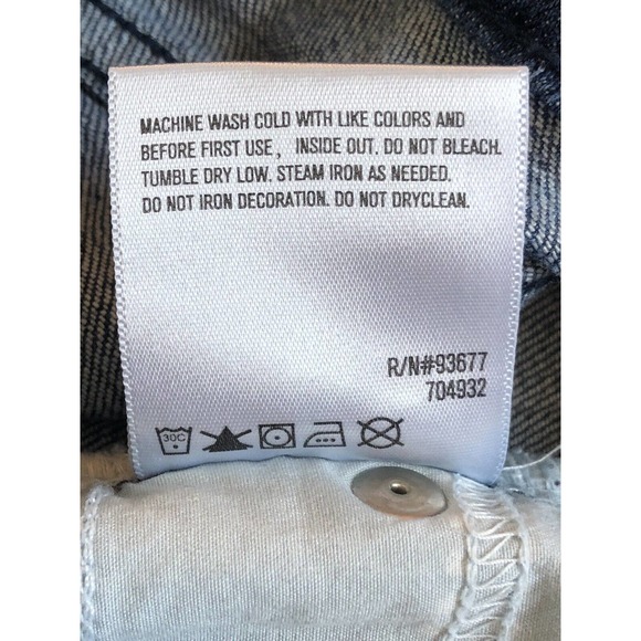 Liz Claiborne Secretly Slender Bootcut Blue Jeans black lace on Pocket Size 2P - Picture 10 of 12